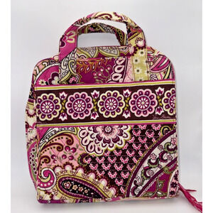 Vera Bradley “canyon” Brown Floral Quilted travel tech back with Orange Accents Vera bradley floral travel - Gem main image 2